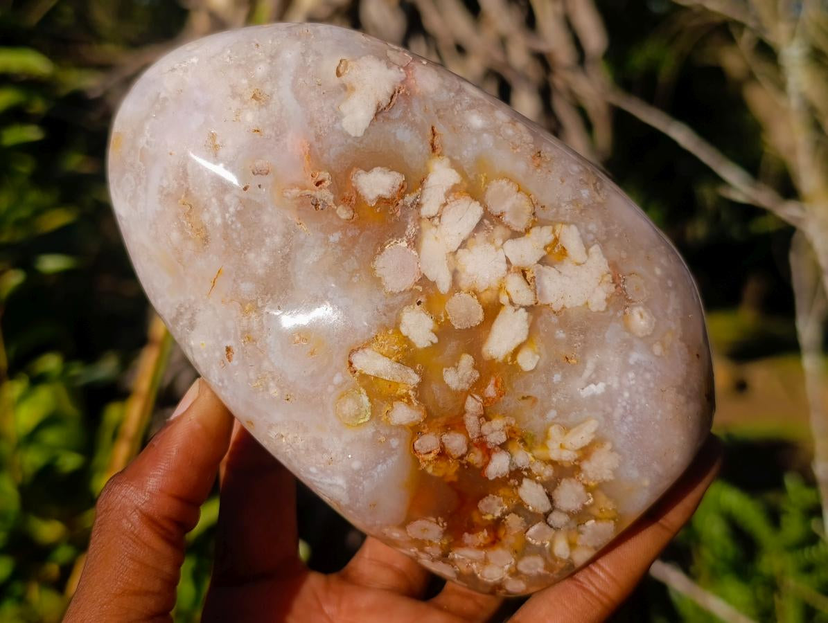 Polished Flower Agate Standing Display Pieces x 3 From Antsahalova, Madagascar - Toprock Gemstones and Minerals 