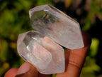 Polished Double Terminated Clear Quartz Pendant Crystals x 35 From Madagascar - Toprock Gemstones and Minerals 