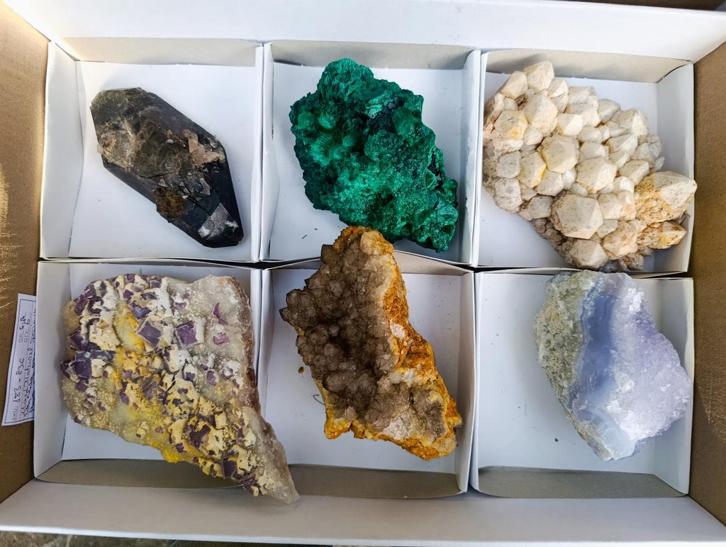 Natural Multi Mineral Specimens x 6 From Southern Africa - Toprock Gemstones and Minerals 
