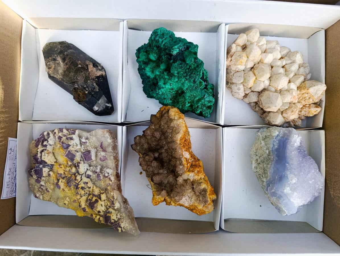 Natural Multi Mineral Specimens x 6 From Southern Africa - Toprock Gemstones and Minerals 