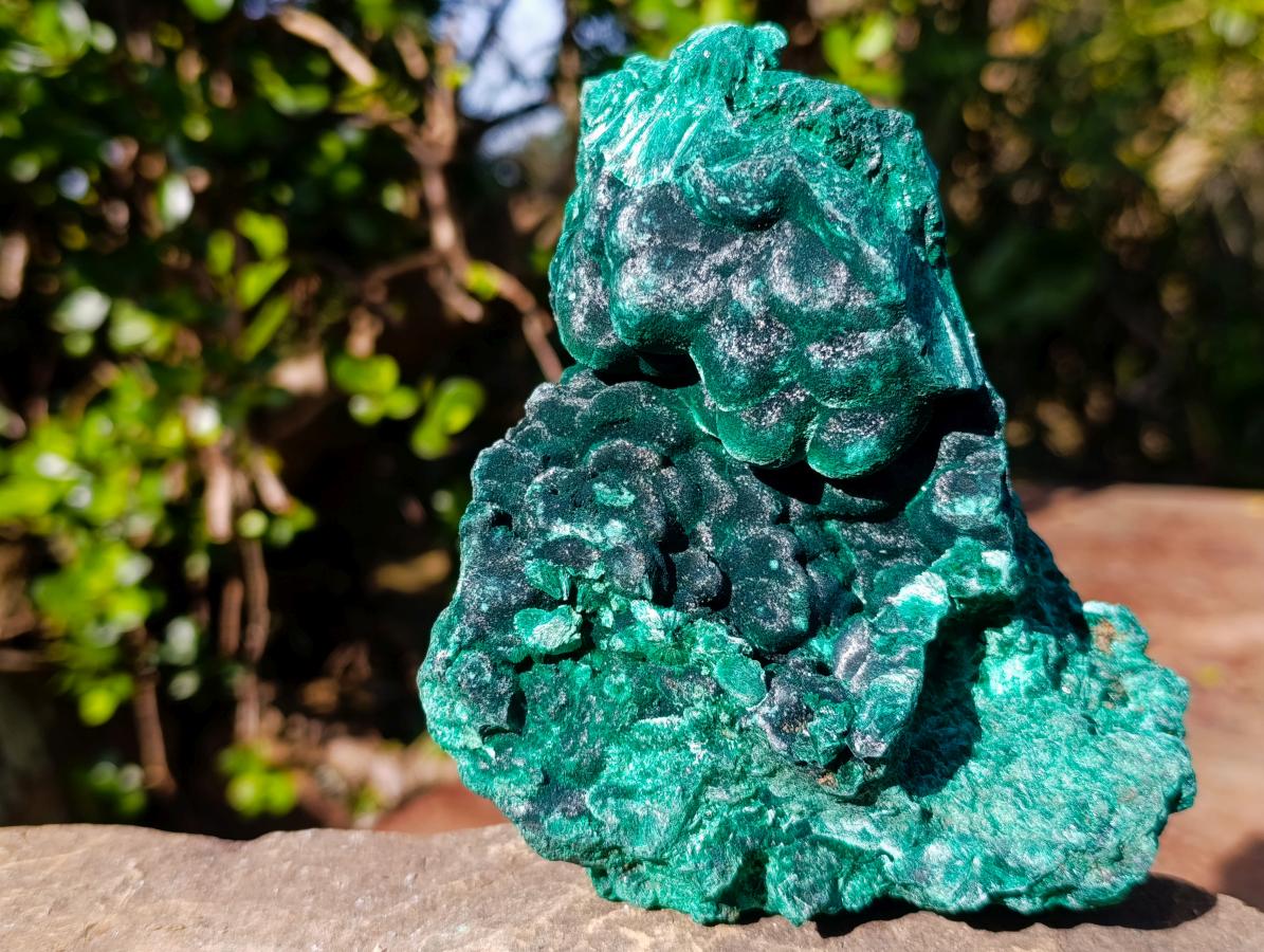 Natural Cabinet Silky Malachite Specimens x 2 From Kasompe, Congo - Toprock Gemstones and Minerals 