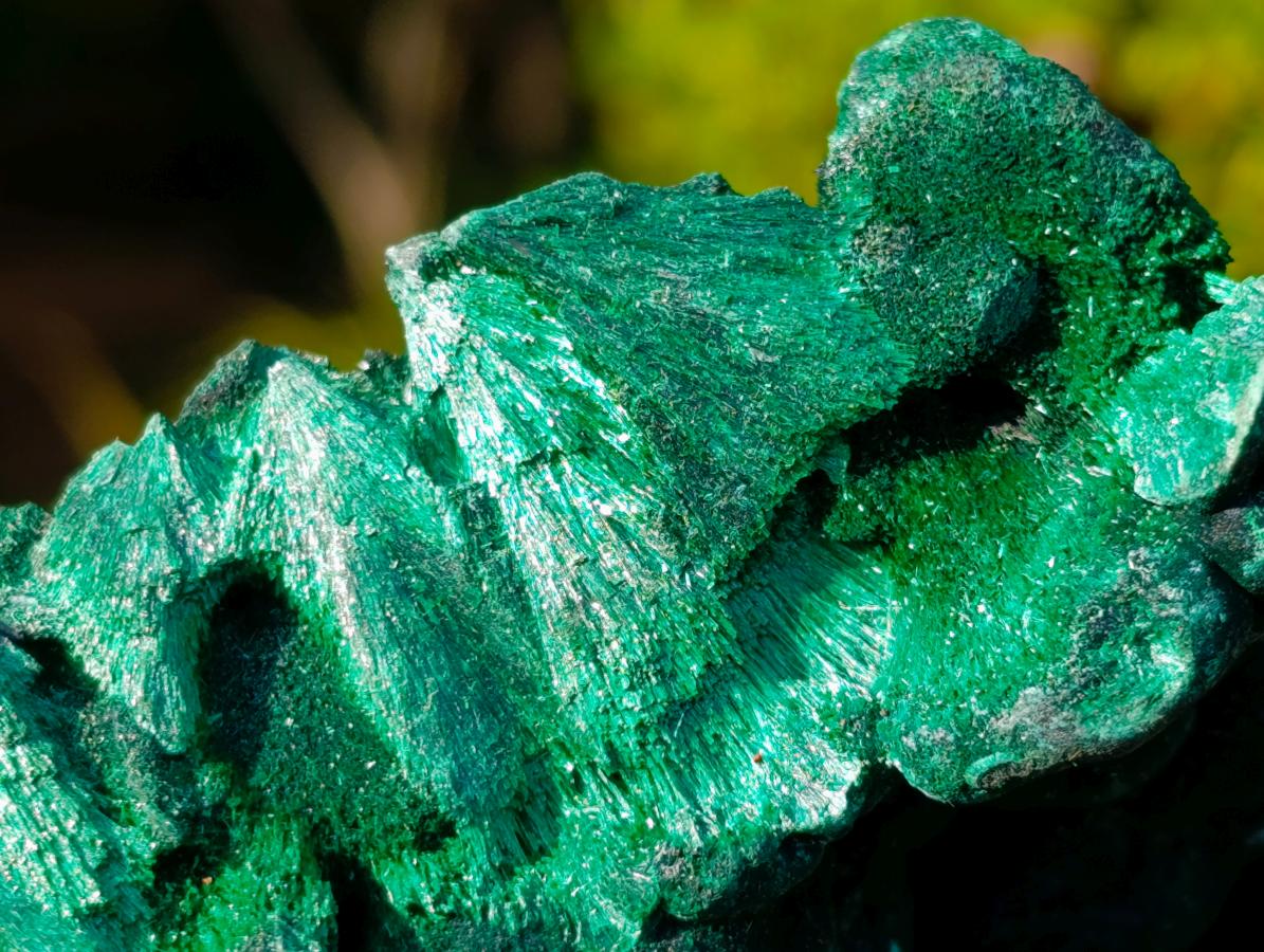 Natural Cabinet Silky Malachite Specimens x 2 From Kasompe, Congo - Toprock Gemstones and Minerals 