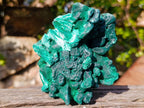 Natural Cabinet Silky Malachite Specimens x 2 From Kasompe, Congo - Toprock Gemstones and Minerals 