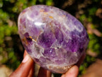 Polished Purple Chevron Amethyst Standing Display Pieces x 3 From Madagascar - Toprock Gemstones and Minerals 