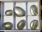 Polished Basalt Pharaoh Stone Galets x 6 From Iron Duke Mine, Zimbabwe - Toprock Gemstones and Minerals 