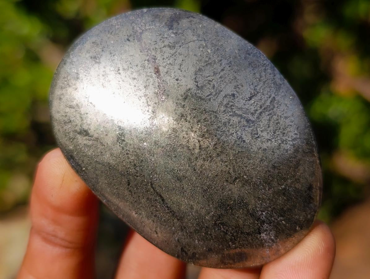 Polished Basalt Pharaoh Stone Galets x 6 From Iron Duke Mine, Zimbabwe - Toprock Gemstones and Minerals 