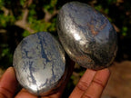 Polished Basalt Pharaoh Stone Galets x 6 From Iron Duke Mine, Zimbabwe - Toprock Gemstones and Minerals 