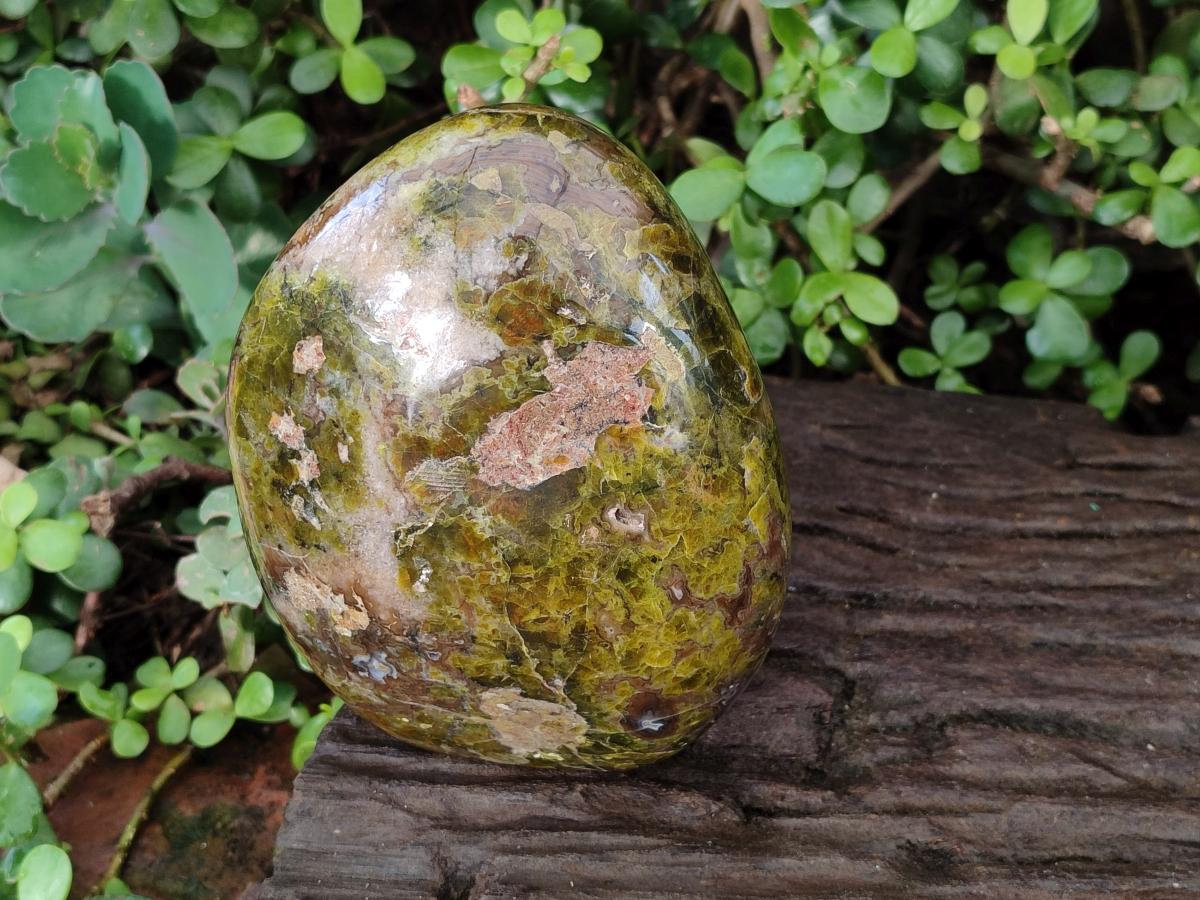 Polished Large Green Opal Standing Display Piece x 1 From Betroka, Madagascar - Toprock Gemstones and Minerals 