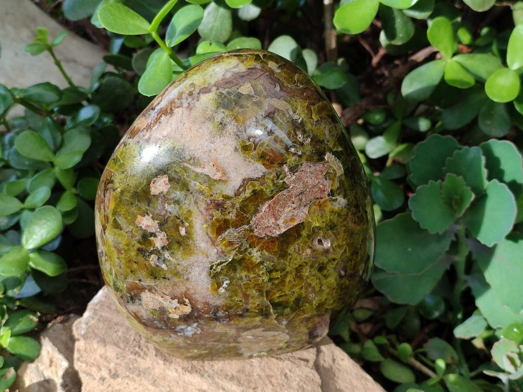 Polished Large Green Opal Standing Display Piece x 1 From Betroka, Madagascar - Toprock Gemstones and Minerals 