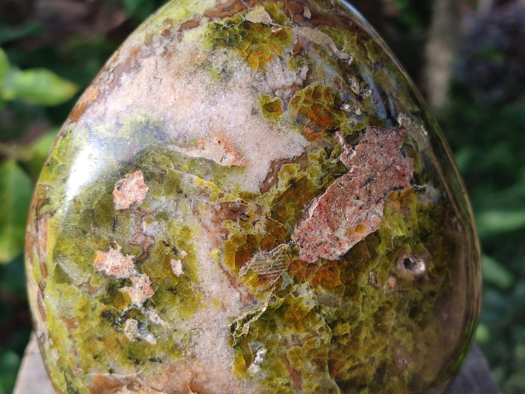 Polished Large Green Opal Standing Display Piece x 1 From Betroka, Madagascar - Toprock Gemstones and Minerals 