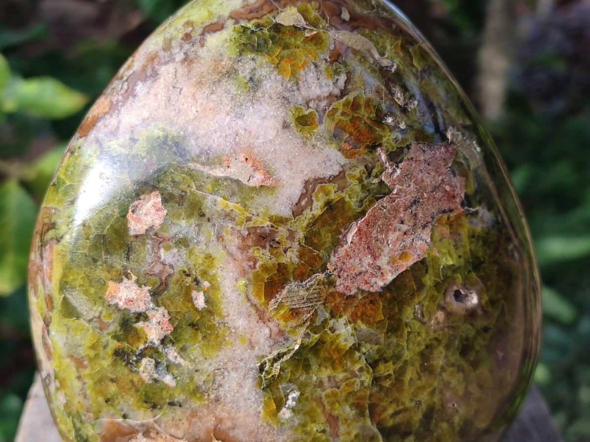 Polished Large Green Opal Standing Display Piece x 1 From Betroka, Madagascar - Toprock Gemstones and Minerals 