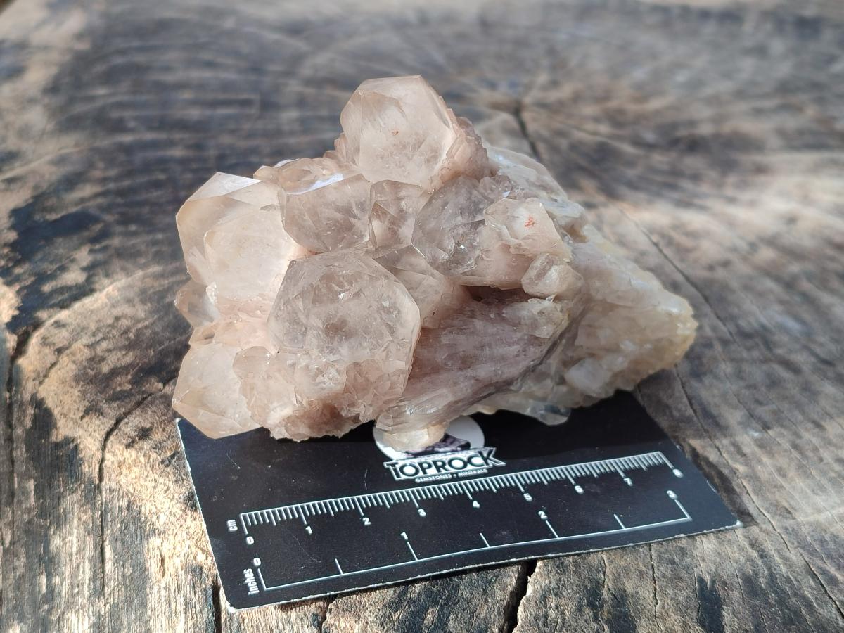 Natural Cascading White Phantom Smokey Luena Quartz Clusters x 6 From Luena, Congo - Toprock Gemstones and Minerals 