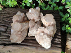 Natural Cascading White Phantom Smokey Luena Quartz Clusters x 6 From Luena, Congo - Toprock Gemstones and Minerals 