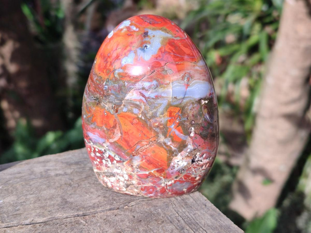Polished Red Jasper Standing Display Pieces x 4 From Madagascar - Toprock Gemstones and Minerals 