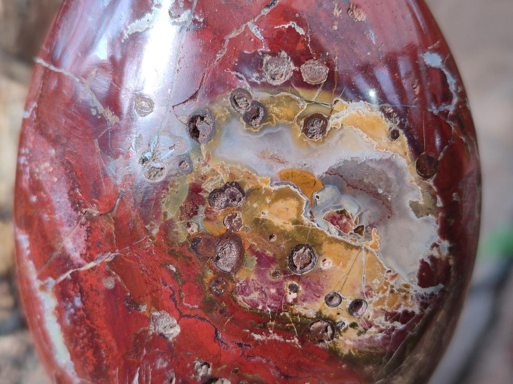 Polished Red Jasper Standing Display Pieces x 4 From Madagascar - Toprock Gemstones and Minerals 