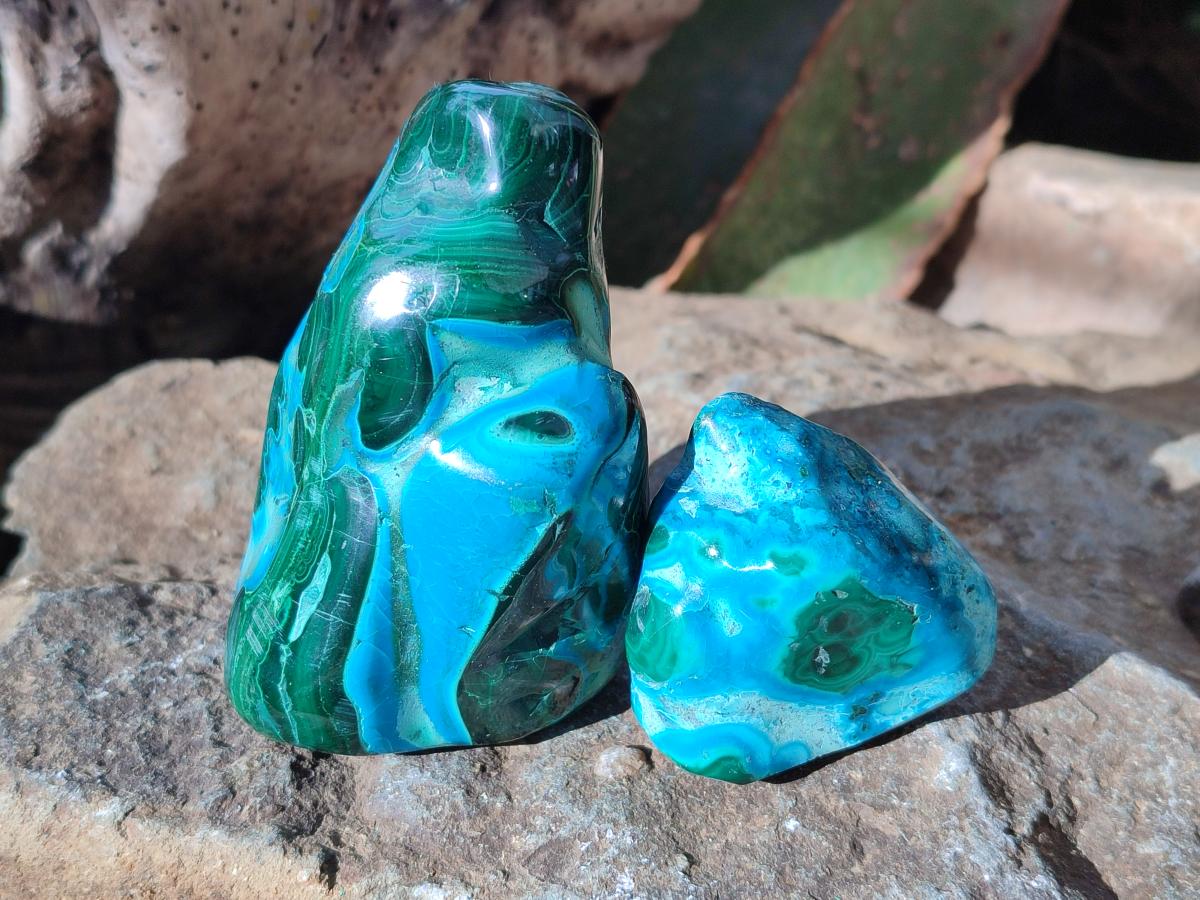 Polished Malacolla Free Forms x 9 From Kulukuluku, Congo - Toprock Gemstones and Minerals 
