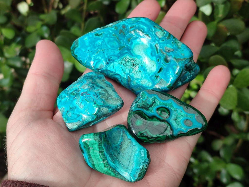 Polished Malacolla Free Forms x 9 From Kulukuluku, Congo - Toprock Gemstones and Minerals 