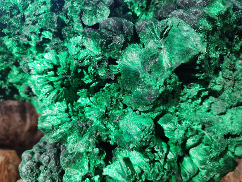 Natural XL Silky Malachite Specimen x 1 From Kasompe, Congo - Toprock Gemstones and Minerals 