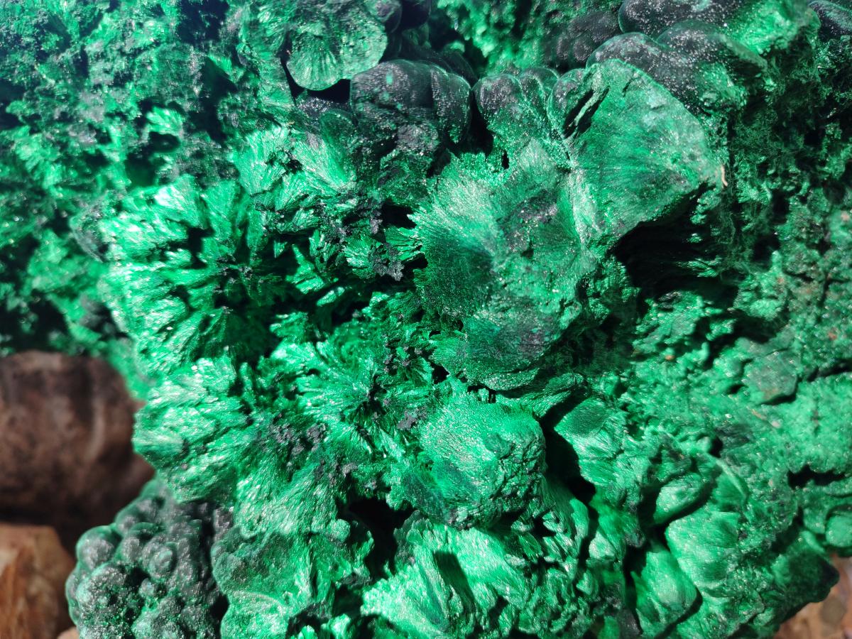 Natural XL Silky Malachite Specimen x 1 From Kasompe, Congo - Toprock Gemstones and Minerals 