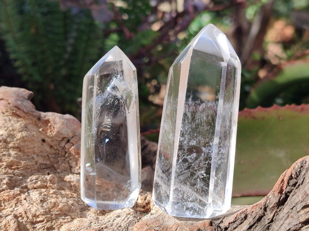Polished Clear Quartz Crystals x 24 From Madagascar - Toprock Gemstones and Minerals 