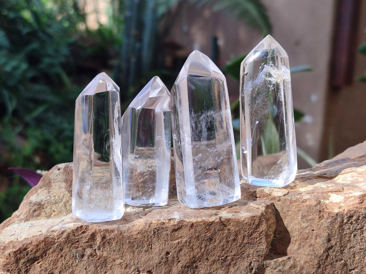 Polished Clear Quartz Crystals x 24 From Madagascar - Toprock Gemstones and Minerals 
