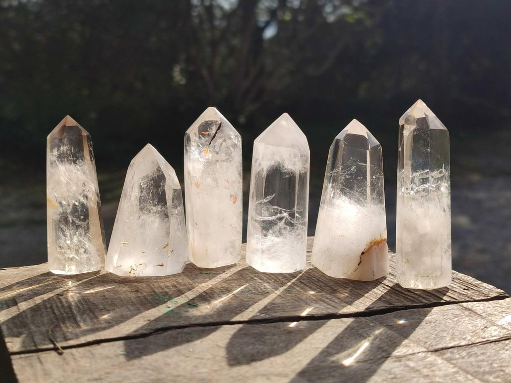 Polished Clear Quartz Crystals x 24 From Madagascar - Toprock Gemstones and Minerals 