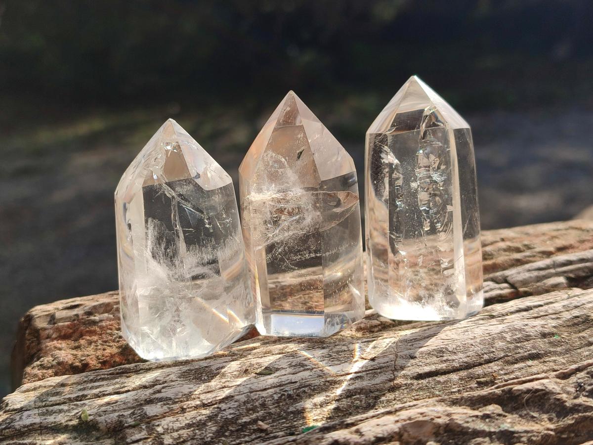 Polished Clear Quartz Crystals x 24 From Madagascar - Toprock Gemstones and Minerals 
