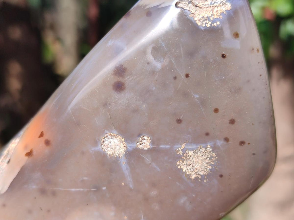 Polished Banded Agate Standing Display Pieces x 2 From Madagascar - Toprock Gemstones and Minerals 
