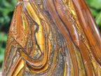 Polished Blue Golden Tigers Eye Standing Display Pieces x 3 From Prieska, South Africa - Toprock Gemstones and Minerals 