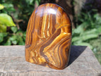 Polished Blue Golden Tigers Eye Standing Display Pieces x 3 From Prieska, South Africa - Toprock Gemstones and Minerals 