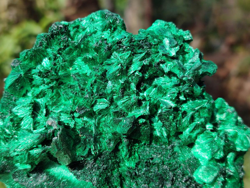 Natural Silky Malachite Specimens x 2 From Kasompe, Congo - Toprock Gemstones and Minerals 