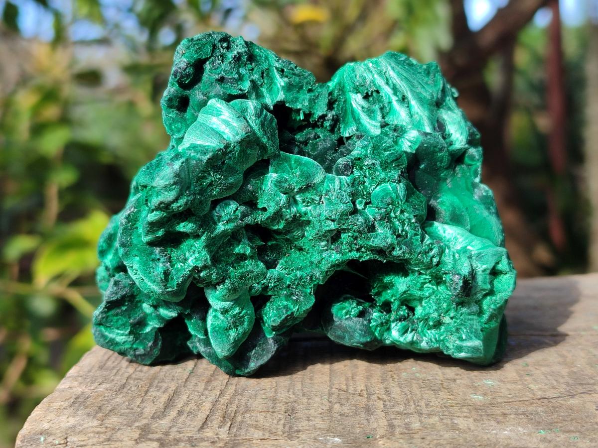 Natural Silky Malachite Specimens x 2 From Kasompe, Congo - Toprock Gemstones and Minerals 