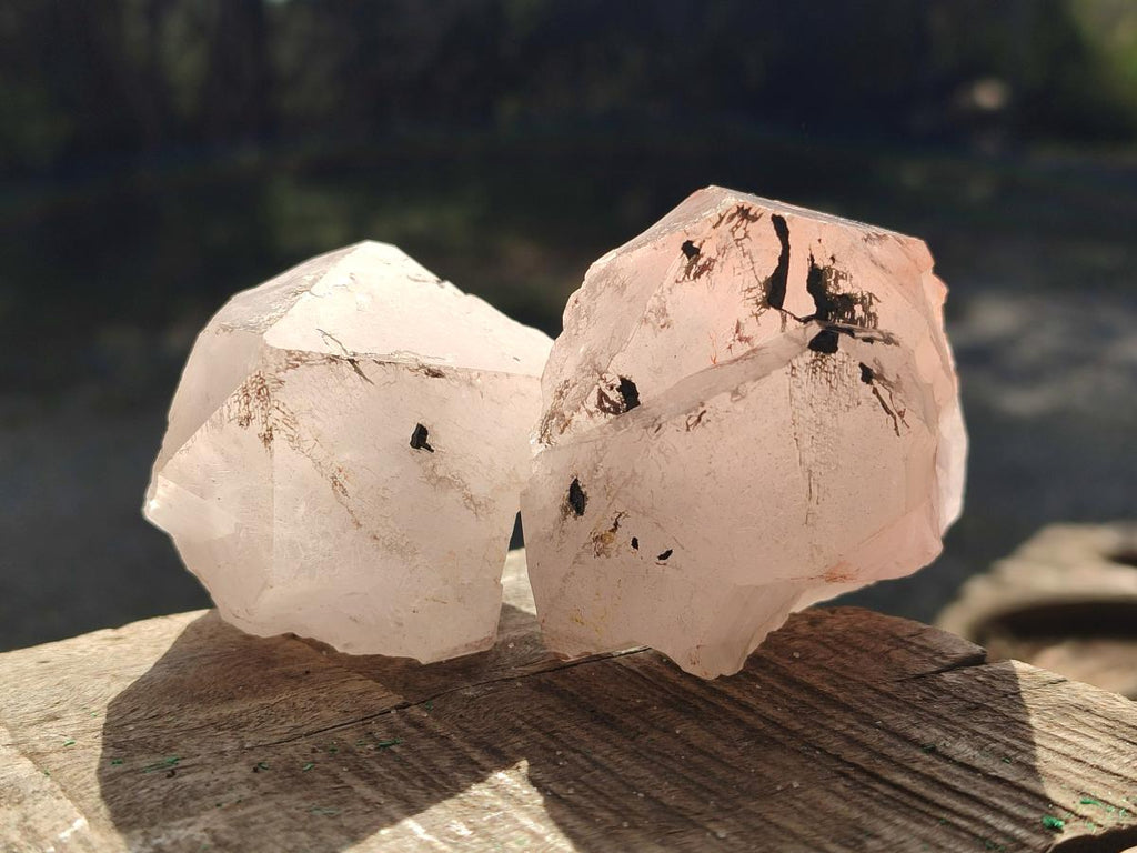 Natural Blacknite with Goethite Crystals x 12 From Madagascar - Toprock Gemstones and Minerals 