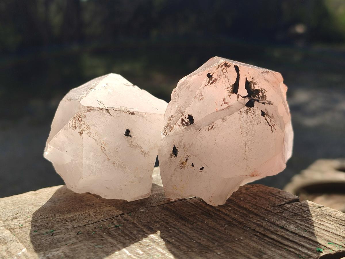 Natural Blacknite with Goethite Crystals x 12 From Madagascar - Toprock Gemstones and Minerals 