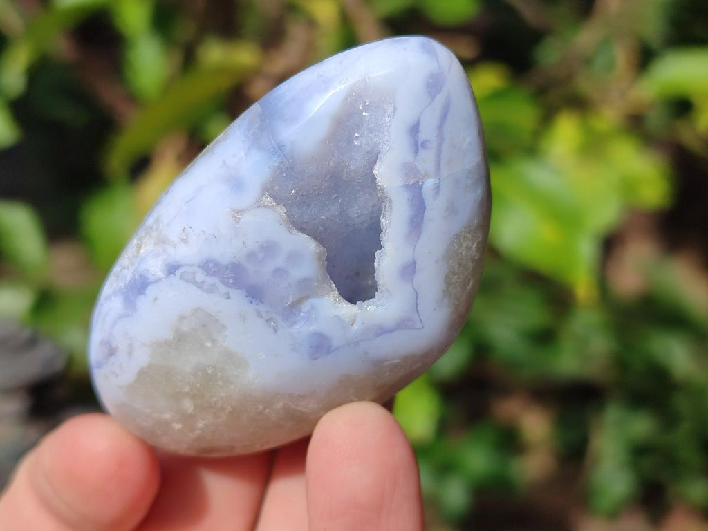 Polished Blue Lace Agate Free Forms x 12 From Nsanje, Malawi - Toprock Gemstones and Minerals 