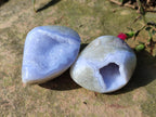 Polished Blue Lace Agate Free Forms x 12 From Nsanje, Malawi - Toprock Gemstones and Minerals 