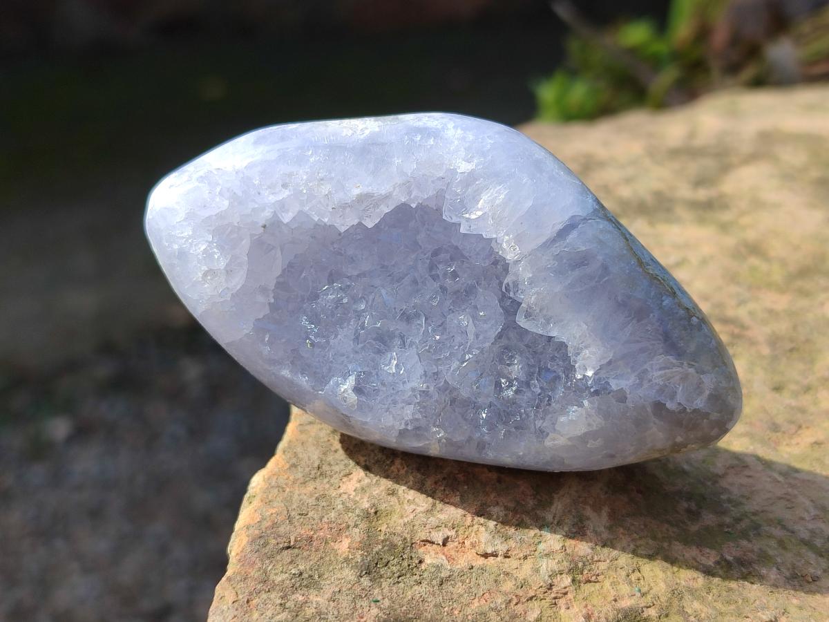 Polished Blue Lace Agate Free Forms x 12 From Nsanje, Malawi - Toprock Gemstones and Minerals 