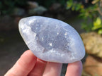 Polished Blue Lace Agate Free Forms x 12 From Nsanje, Malawi - Toprock Gemstones and Minerals 