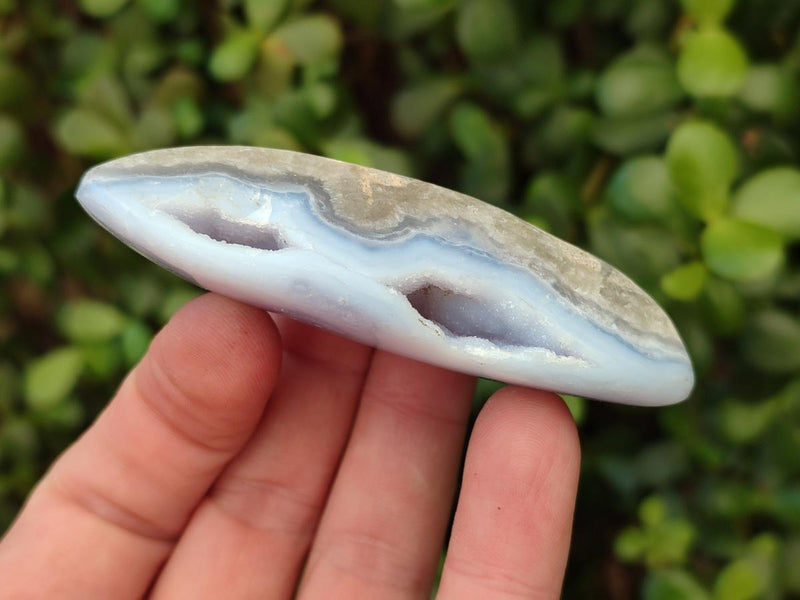 Polished Blue Lace Agate Free Forms x 12 From Nsanje, Malawi - Toprock Gemstones and Minerals 
