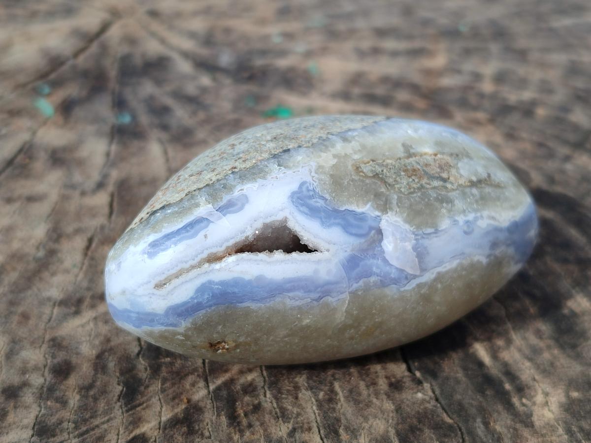 Polished Blue Lace Agate Free Forms x 12 From Nsanje, Malawi - Toprock Gemstones and Minerals 