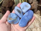 Polished Blue Lace Agate Tumbled Stones x 24 From Nsanje, Malawi - Toprock Gemstones and Minerals 
