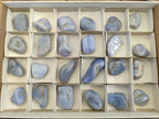 Polished Blue Lace Agate Tumbled Stones x 24 From Nsanje, Malawi - Toprock Gemstones and Minerals 