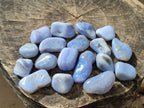 Polished Blue Lace Agate Tumbled Stones x 24 From Nsanje, Malawi - Toprock Gemstones and Minerals 
