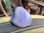 Polished Blue Lace Agate Tumbled Stones x 24 From Nsanje, Malawi - Toprock Gemstones and Minerals 