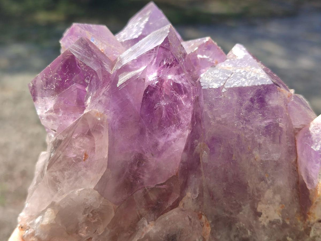 Natural Jacaranda Amethyst Crystal Clusters x 4 From Mumbwa, Zambia - Toprock Gemstones and Minerals 