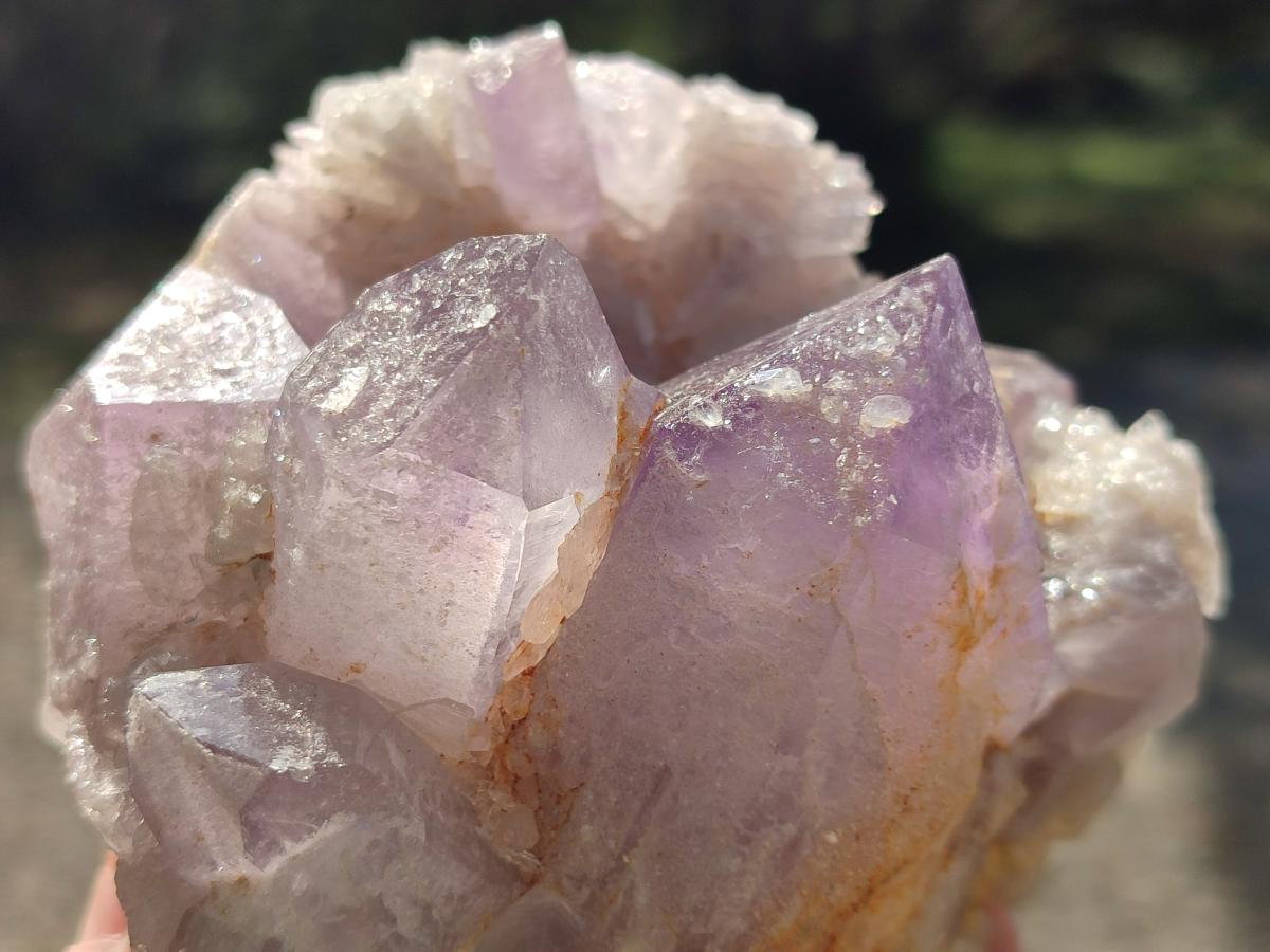Natural Jacaranda Amethyst Crystal Clusters x 4 From Mumbwa, Zambia - Toprock Gemstones and Minerals 