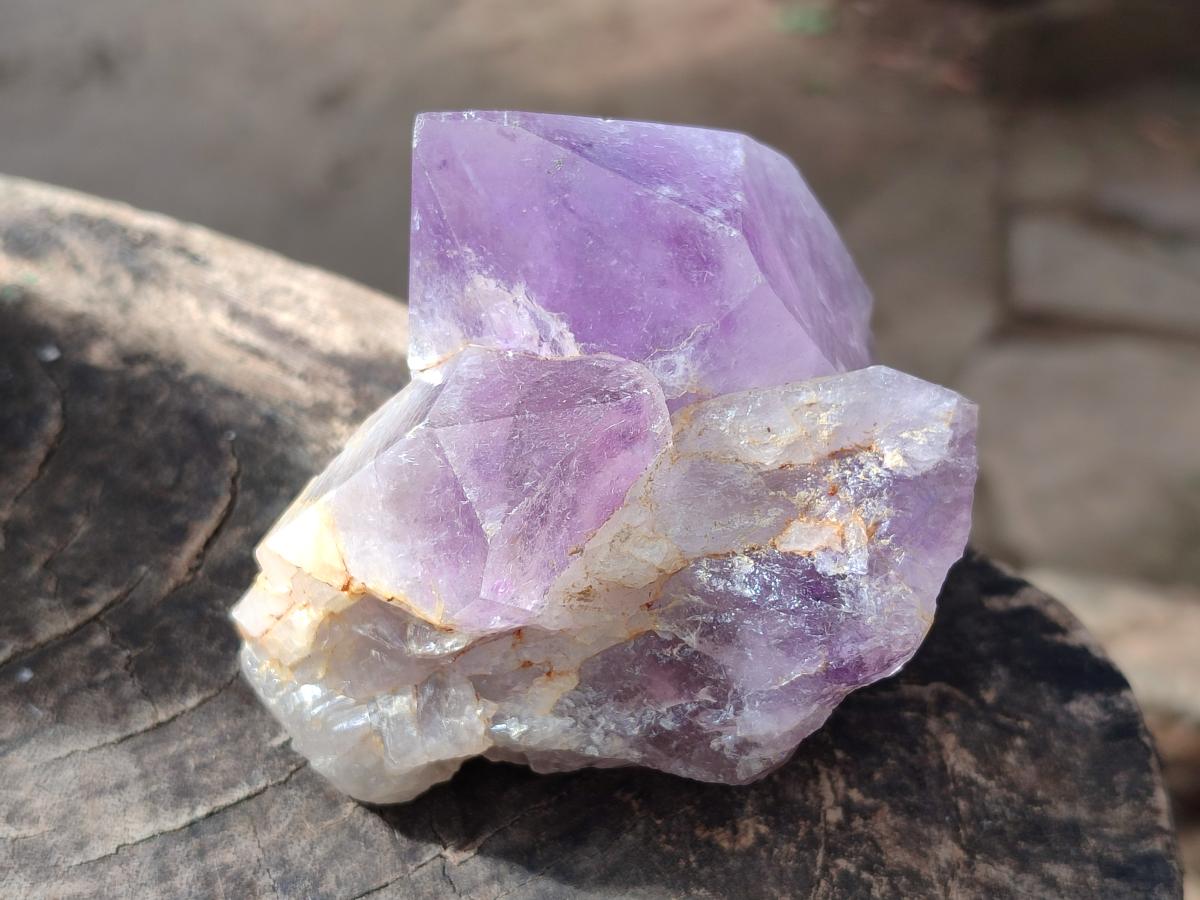 Natural Jacaranda Amethyst Crystal Clusters x 4 From Mumbwa, Zambia - Toprock Gemstones and Minerals 