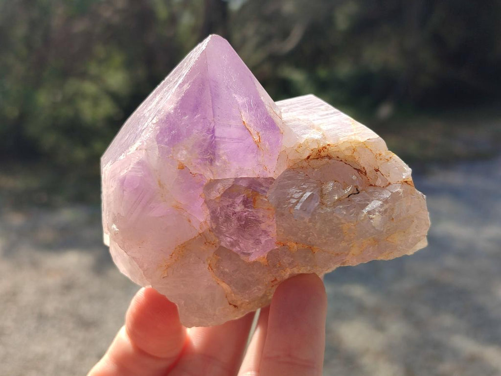 Natural Jacaranda Amethyst Crystal Clusters x 4 From Mumbwa, Zambia - Toprock Gemstones and Minerals 