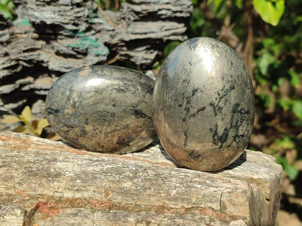 Polished XL Basalt Pharaoh Stone Free Forms x 3 From Iron Duke Mine, Zimbabwe - Toprock Gemstones and Minerals 