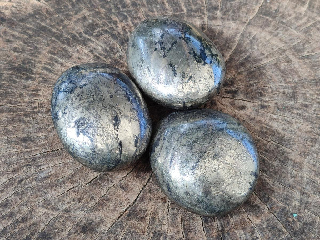 Polished XL Basalt Pharaoh Stone Free Forms x 3 From Iron Duke Mine, Zimbabwe - Toprock Gemstones and Minerals 